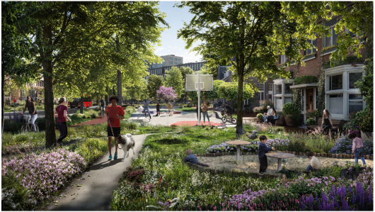 Toekomstbeeld Meeuwenlaan, Groenvisie 2020 – 2050, Gemeente Amsterdam Toekomstbeeld Meeuwenlaan, Groenvisie 2020 – 2050, Gemeente Amsterdam